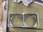 1973 - 1974 Buick Riviera Left And Right Both Headlight Bezel Trim Used Oem. Fixed Price $85.00.