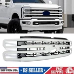 Star White Metallic Front Grille Platinum 2023-24 Ford F250 F350 Super Duty. Fixed Price $430.99.