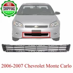New Bumper Grille Front Center For 2006-2007 Chevrolet Monte Carlo Textured. Fixed Price $152.98.