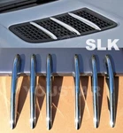 Us Stock Bright Chrome Hood Vent Fin Grill Trims For Mercedes Amg R172 Slk Slc. Fixed Price $49.85.