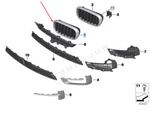 Bmw X5 F15 Front Radiator Right Grille 51137294486 2015 No Duty. Fixed Price $154.90.