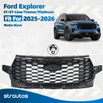 Ford Explorer 2025-2026 Front Bumper Upper Grille Matte Black Mesh Style. Fixed Price $469.99.