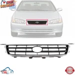 New Front Grille Chrome / Silver Plastic For 2000-2001 Toyota Camry TO1200225. Fixed Price $56.33.
