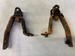 Rare Original 69-73 Porsche 911 912 Fog Light Mounting Brackets 901.631.137.02. Fixed Price $199.00.