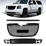Fit For Gmc Yukon Denali 2007-2014 Black Hood Molding Trim Upper Lower Grille. Fixed Price $119.20.