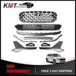Front Upper Lower Grille & Skid Plate Molding Kit For 2021-2023 Hyundai Santa Fe. Fixed Price $410.99.