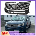 New Ford Explorer 2018 2019 Chrome Black Front Grille Assembly JB5Z-8200-CB. Fixed Price $359.99.