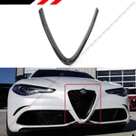 For 17-25 Alfa Romeo Giulia Quadrifoglio Carbon Fiber Front Shape Grille Cover. Fixed Price $109.99.