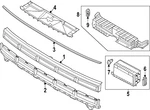 Genuine Hyundai Lower Grille 86352-R6000-XAA. Fixed Price $241.64.