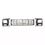 New Front Grille And Headlight Bezel Left Right Set 3PC 1982-1986 Ford F-150. Fixed Price $266.66.