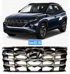 Front Bumper Grille Dark Chrome Upper For Hyundai Tucson 2022 - 2023. Fixed Price $176.39.