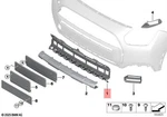 Genuine Mini U25 Countryman D ALL4 Se Bumper Grille Centre 51115A091E0. Fixed Price $88.90.