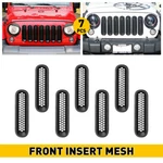 7X Black Mesh Grille Insert Kit Front Cover For 2007-2018 Jeep Wrangler Jk. Fixed Price $27.54.