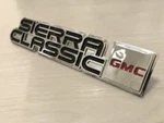 Gmc Sierra Classic, Interior Dash Trim Emblem, 1500 2500 3500 Suburban 79-84. Fixed Price $77.00.