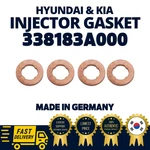 Genuine Oem Hyundai Kia Injector Gasket Set Of Four (4) Made Germany Copper. Fixed Price $52.00.