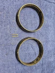 1971 Barracuda Grill Headlight Ring Bezels Pair. Fixed Price $100.00.