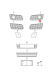 Audi A7 Sportback 4GA Grille Satin Black/matt 4G8807681DZDE. Fixed Price $69.44.