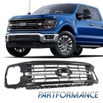 Fit 2024 2025 Ford F150 F-150 Xlt Front Bumper Grille Gloss Black W/chrome Trims. Fixed Price $498.99.