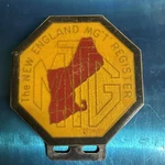 New England Mg Register Grille Badge Plate Topper Accessory Hood Ornament. Fixed Price $50.00.