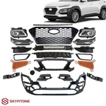 Fits 2018-2021 Hyundai Kona Front Bumper Assembly With Grille Headlights 21PCS. Fixed Price $1133.99.