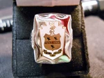Pierce Arrow 1928 Nickel Silver Ring Enamel Brass Radiator Medallion Choice Size. Fixed Price $69.95.