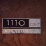 1110 Eight All Wheel Drive Emblem 4" X 5/8" 405380-01/47056-1. Fixed Price $20.00.
