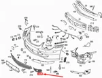 Mercedes-benz Sl R230 Amg Front Bumper Left Grille Cover A2308852353 No Duty. Fixed Price $165.40.