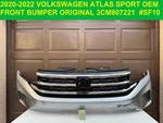 2020-2022 Volkswagen Vw Atlas Sport Front Bumper Cover Oem W/ Grill 3CM807221. Fixed Price $749.50.