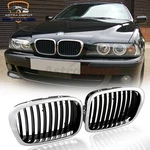 2X Chrome Black Front Kidney Grill For Bmw E39 M5 525I 528I 530I 540I 1997-2003. Fixed Price $29.98.