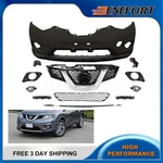 New Complete Front Bumper Grille Set With Fog Lights For 2014-2016 Nissan Rogue. Fixed Price $285.95.