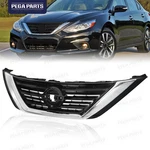 Front Bumper Upper Hood Grille Chrome Black For 2016-2018 Nissan Altima. Fixed Price $36.47.