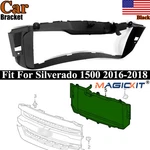 Fits Chevrolet Silverado 1500 2016-2019 Front Grille Support Bracket Black. Fixed Price $86.99.