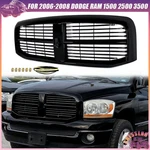 All Gloss Black Front Grille For 2006-2009 Dodge Ram 1500 2500 3500 Pickup Truck. Fixed Price $139.99.