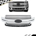 Chrome Front Upper Grille Ford F-150 2018 2019 2020 Platinum JL3Z8200MB. Fixed Price $184.64.