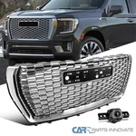 Fit 2021-2024 Gmc Yukon Xl Chrome Denali Style Front Upper Bumper Hood Grille. Fixed Price $238.95.