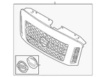 Genuine Nissan Grille Assembly 62310-9FV0E. Fixed Price $1241.22.