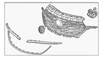 Genuine Gm Front Grille 42763175. Fixed Price $376.54.