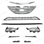 10PC For Sonata 2011-2014 Upper Lower Chrome Grille Fog Lights Bumper Brackets. Fixed Price $73.98.
