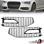 Black Front Honeycomb RS4 Style Fog Light Grill Cover For 2013-2016 Audi A4 B8.5. Fixed Price $33.45.