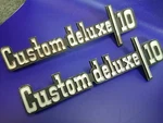 Nos 1973 - 1976 Chevy Pickup Truck C10 Custom Deluxe Nameplates Emblem Badges. Fixed Price $125.99.