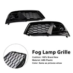 Black Front Honeycomb Fog Lamp Grille Cover Fit Audi SQ5 2018 2019. Fixed Price $149.88.