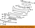 Chrysler Oem 14-20 Durango Front Bumper Components-lower Grille 5113686AB. Fixed Price $173.74.
