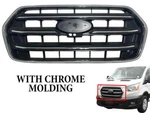 2020 Ford Transit 150-350HD Front Bumper Upper Grille W Camera Option Chrome. Fixed Price $169.11.