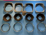 1969 Chevelle Malibu Camino Headlight Lamp Bezel And Buckets Set Original Gm. Fixed Price $89.75.