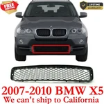 Fits 2007-2010 Bmw X5 Front Plastic New Bumper Lower Grille Matte Black. Fixed Price $89.60.