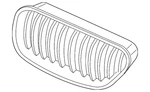 Genuine Bmw Grille 51-13-8-050-537. Fixed Price $160.33.