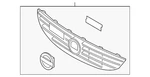 Genuine Volvo Grille Assembly 31333834. Fixed Price $440.05.