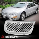 Glossy Chrome Abs 3D Wave Mesh Front Bumper Grille/grill Fit 99-04 Chrysler 300M. Fixed Price $34.94.