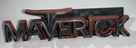 Ford Maverick Grill Emblem 1971-77 Oem Used W Back Mount & Nuts Good Cond. Fixed Price $35.00.