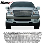 Fits 04-08 Ford F-150 Vertical Cutout Style Front Grille Insert Polished Silver. Fixed Price $50.99.